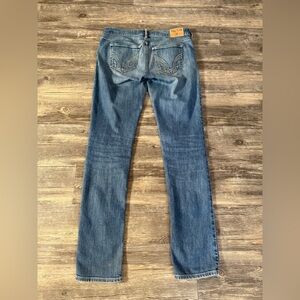 Hollister Women's Blue Straight Leg Jeans